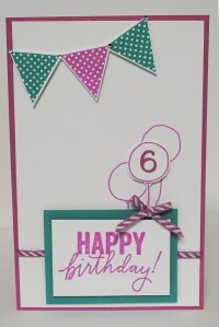 6th Birthday card
