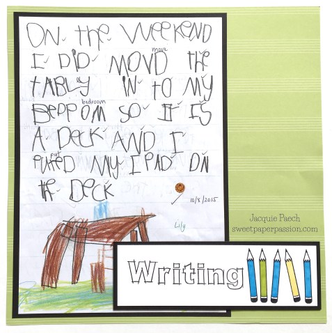 School Days Writing Aug17